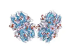 1m3d: Structure of Type IV Collagen NC1 Domains