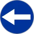 C-3 "turn left before the sign"