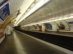 Line 7 platforms at Pierre et Marie Curie