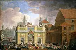 Entry of Augustus III into Warsaw by Johann Samuel Mock