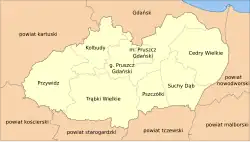 Location of Gdańsk County