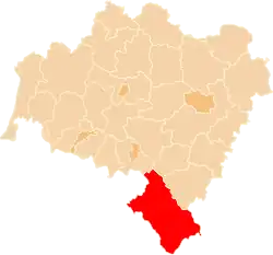 Location within the voivodeship