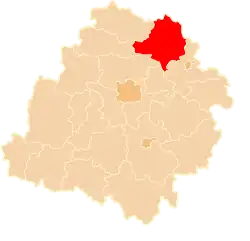 Location within the voivodeship