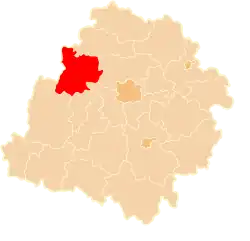 Location within the voivodeship