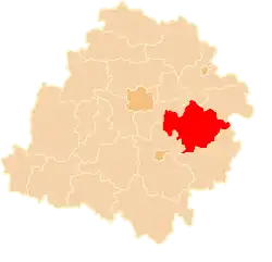 Location within the voivodeship