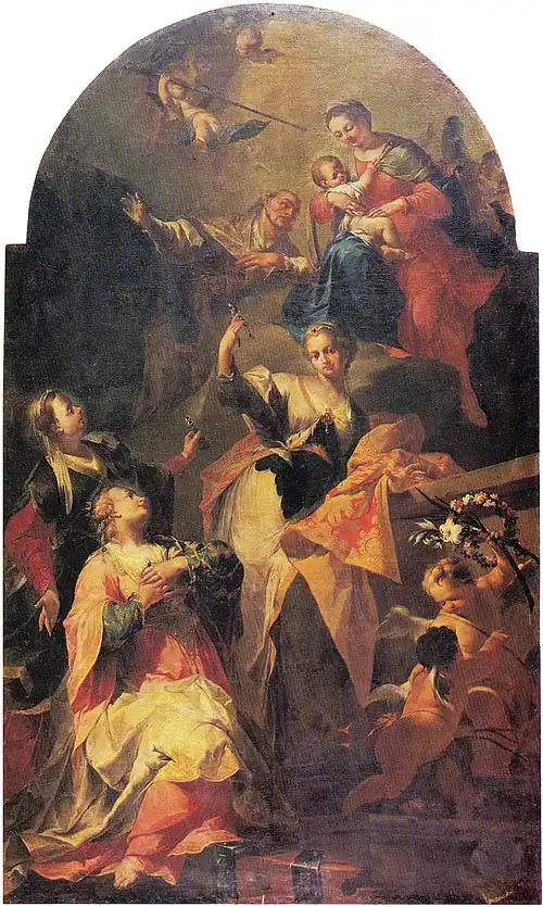 Altarpiece with Madonna and Child and Saints