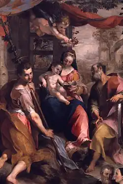 Federico Barocci Virgin and Child with Saints, 283 x 190&nbsp;cm.