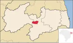 Location in Paraíba