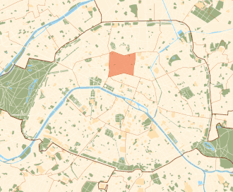 Location within Paris