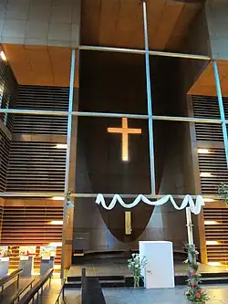 The Choir, with white altar in the foreground