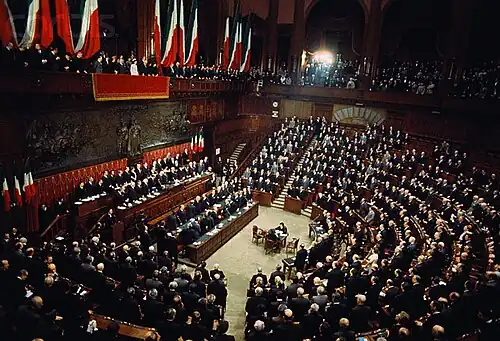 Giovanni Leone presidential inauguration on 29 December 1971