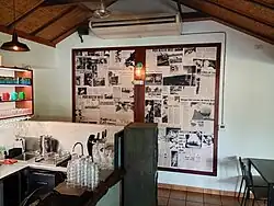 Pearl Coast Zoo-related paraphernalia in the café called Zookeepers Broome, Broome, Australia