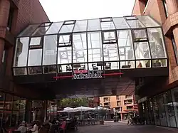 A Skyway serving as part of a café, Münster, Germany
