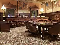 Chambers of the PA Supreme Court chambers.