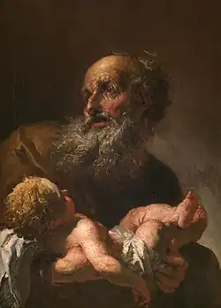 Simeon with Infant Jesus, Petr Brandl, 1725