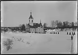 The monastery church c. 1911 (photo by Ellisif Wessel)