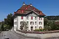 Pfaffnau, rectory with tithe barn