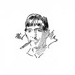 "Phil May drawn by himself".