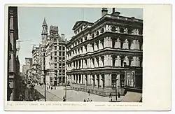 Philadelphia Record Building (center), 917-19 Chestnut St., Philadelphia (1886, demolished).