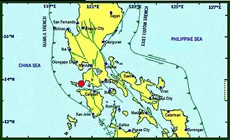 Tectonic Map of Northern Central Philippines including the Philippine Fault System