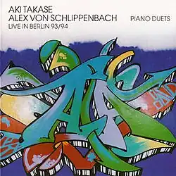 Cover of Piano Duets Live in Berlin 93-94 by Aki Takase and Alexander von Schlippenbach