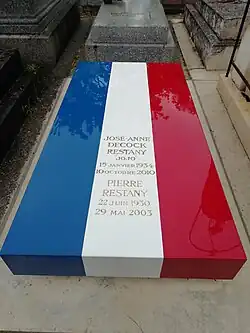 Grave of Pierre Restany and Jos De Cock