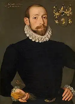 Portrait of Olivier van Nieulant, 1573, 49.5 × 37.5&nbsp;cm - Royal Museum of Fine Arts Antwerp, Antwerp, Belgium