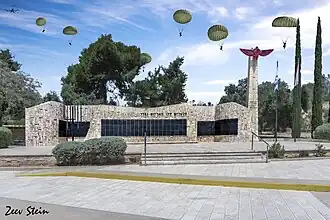 The Paratroopers Memorial in 2020 west of Tel Nof at National Road 40