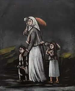 A Peasant Woman with Children Going to Fetch Water, 1900s, Art Museum of Georgia