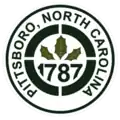 Official seal of Pittsboro, North Carolina