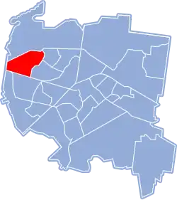 Location of Bacieczki District within Białystok