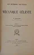 Title page to volume I of Les Méthodes Nouvelles de la Mécanique Céleste (1892)
