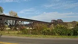 The Point Pleasant Rail Bridge crossing the Ohio River in the township's southeastern corner