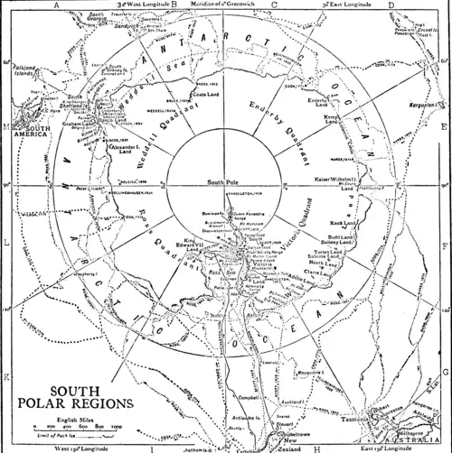 Image 801911 South Polar Regions exploration map (from Southern Ocean)