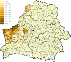 Distribution of Poles by 3rd level administrative units