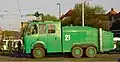 German police water cannon WaWe 9000 featuring a 9,000-litre (2,000&nbsp;imp&nbsp;gal; 2,400&nbsp;US&nbsp;gal) tank