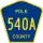County Road 540A marker