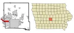 Location of Clive in Iowa