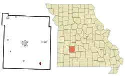 Location of Pleasant Hope, Missouri