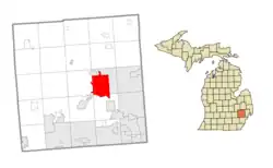 Location within Oakland County