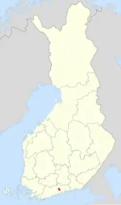 Location of Pornainen in Finland