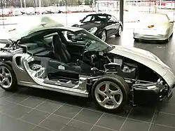 Cutaway of a Porsche 996