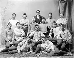 Image 4A Native American college football team (from History of American football)