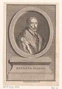 Portrait of Giovanni Battista Guarini by Demautort