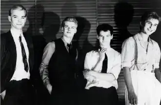 L-R: Graham Middleton, Fraser Middleton, Les Gaff, Russell Blackstock (circa 1982)