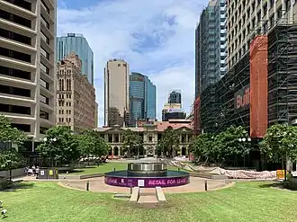 General Post Office, Brisbane, as seen from the Post Office Square.