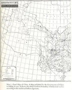 A postal map of China, published by the Government of China, 1917