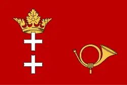 Postal flag and Ensign of the Free City of Danzig Postflagge (1920–1939)