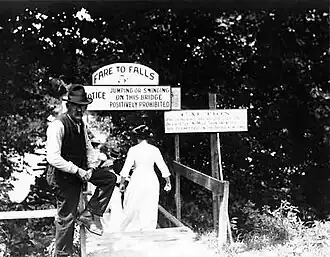 Great Falls Park in the early 1900s