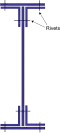 Riveted solid web beam